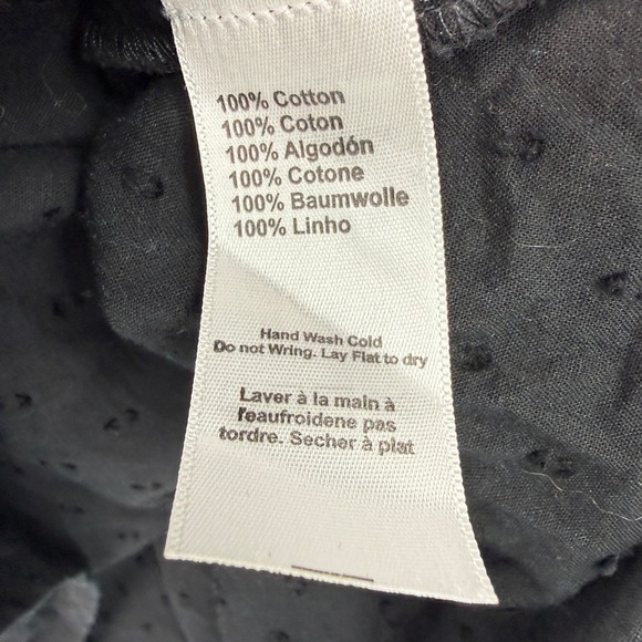 Emerson Fry Swiss Dot Peasant Blouse Women S Festival Indie Boho Minimalist - Picture 7 of 8